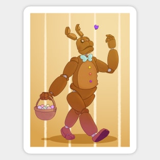 Chocolate Easter Bonnie Sticker